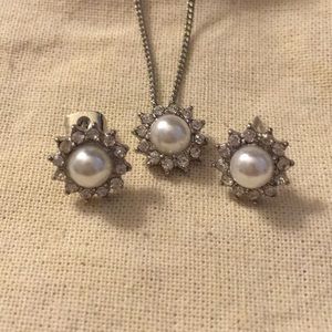 Matching earrings and necklace set